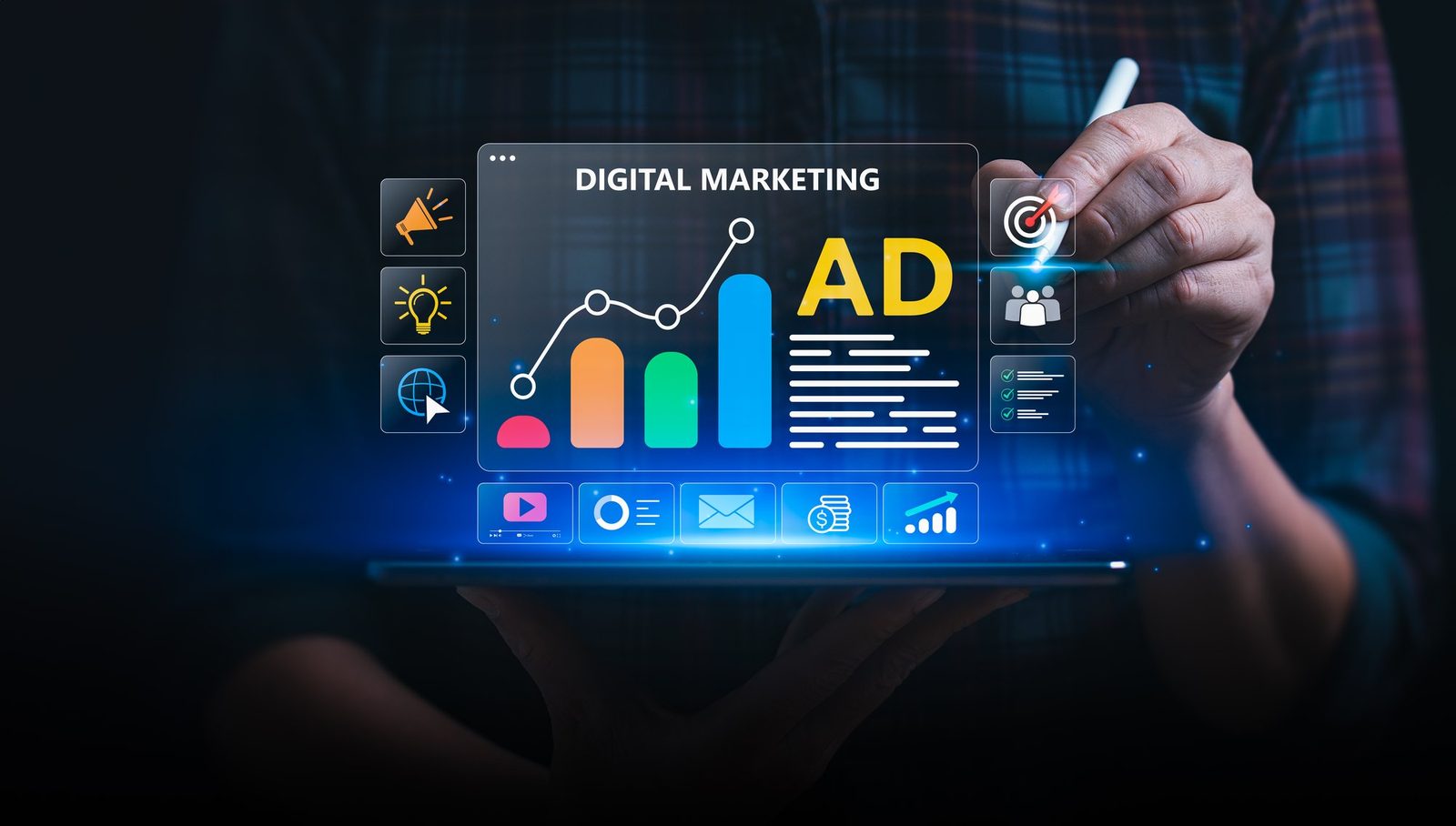 Digital advertising performance dashboard